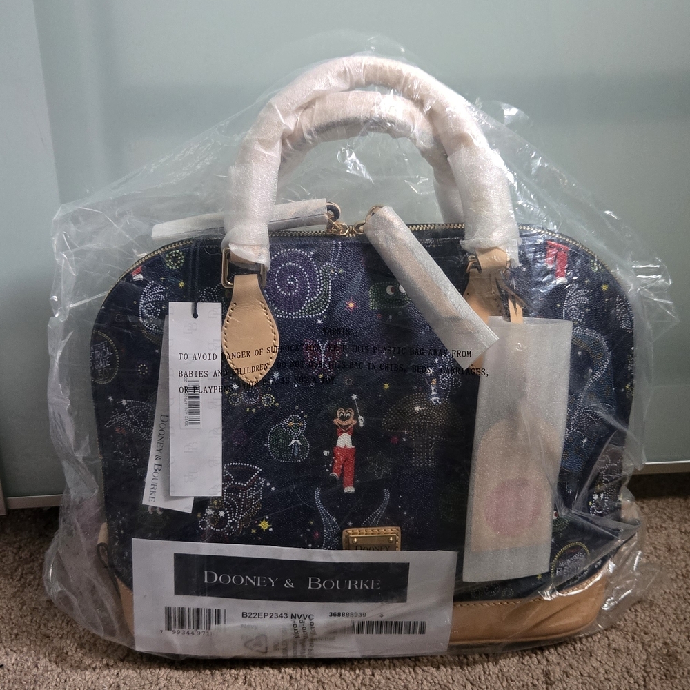 Rare Dooney & Bourke Disneyland Electrical Parade Zip Satchel